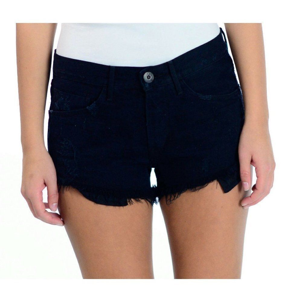 3X1 NYC Morris Black Selvedge Cut Off Cotton Short